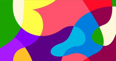 Renkli sıvı ve sıvı soyut arkaplanın vektör çizimi