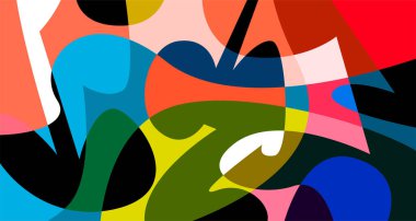 Renkli sıvı ve sıvı soyut arkaplanın vektör çizimi