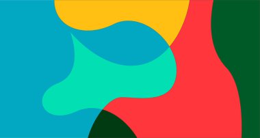 Renkli sıvı ve sıvı soyut arkaplanın vektör çizimi