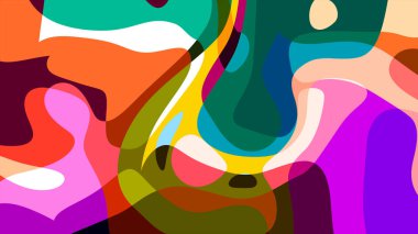 Yaz koleksiyonu için vektör renkli sıvı ve sıvı soyut arkaplan