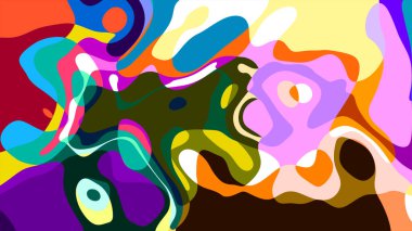 Yaz koleksiyonu için vektör renkli sıvı ve sıvı soyut arkaplan