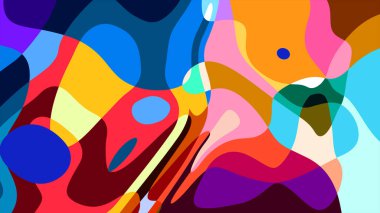 Yaz koleksiyonu için vektör renkli sıvı ve sıvı soyut arkaplan