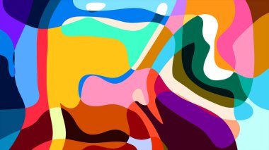 Yaz koleksiyonu için vektör renkli sıvı ve sıvı soyut arkaplan