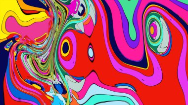 Lav lambası soyut arka plan. Girdaplı renkli bir duvar kağıdı.