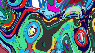 Boya girdabının kusursuz sanatsal yansıması. soyut arkaplan