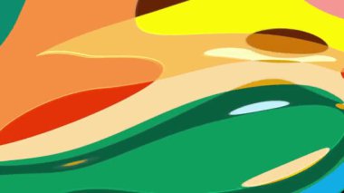 Sıvı boya sıçramalı soyut video hareketi