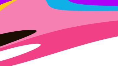 Akan parlak sıvı boya. renkli psikedelik video hareketi