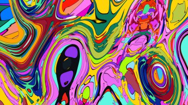 parlak renklere sahip, pürüzsüz duvar kağıdı, lav lambası sıvısı