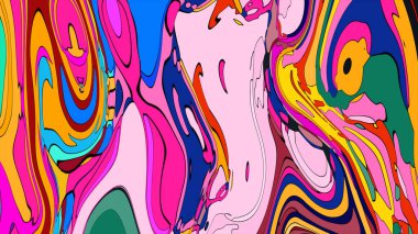 parlak renklere sahip, pürüzsüz duvar kağıdı, lav lambası sıvısı