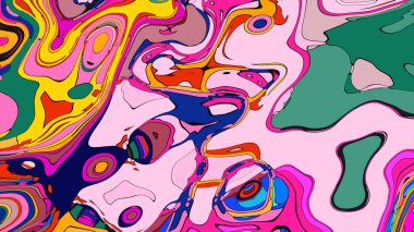 Lav lambası duvar kağıdı. Hareket halindeki dinamik parlak renkler 