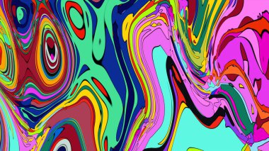 Lav lambası duvar kağıdı. Hareket halindeki dinamik parlak renkler 