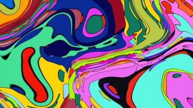 Hareketli dinamik parlak renkler. lav lambası duvar kağıdı