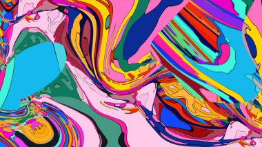 Pürüzsüz, sıvı gibi yüzeyi olan büyüleyici bir sanat eseri..