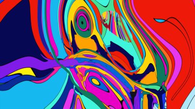 Akan, hipnotik desenli güzel bir çizim..