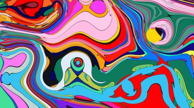 Akan, hipnotik desenli güzel bir çizim..