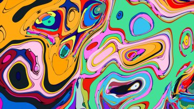 Akan, hipnotik desenli güzel bir çizim..