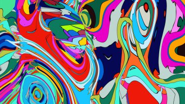 Farklı tonlarda kıvrımlı, pürüzsüz bir sanat eseri..