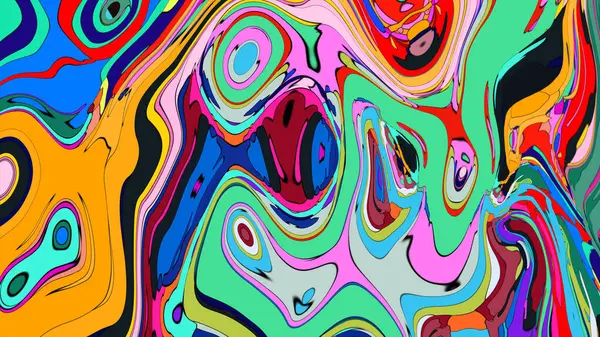 Dinamik, sıvı soyut desenli bir grafik tasarımı.