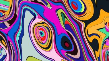 Abstract splashes illustration, a vibrant rendering of chaotic liquid art.