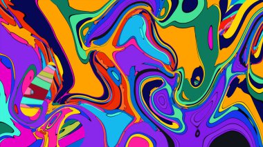 Bright swirling pattern illustration, an energetic and artistic background.