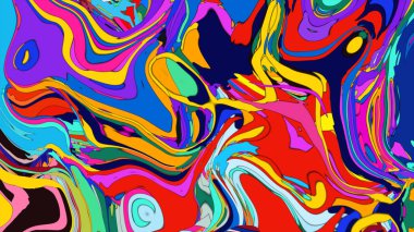 Bright swirling pattern illustration, an energetic and artistic background.