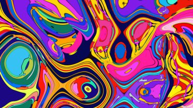 Bright swirling pattern illustration, an energetic and artistic background.