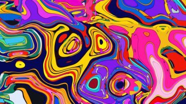 Bright swirling pattern illustration, an energetic and artistic background.