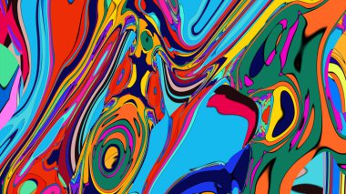 Bright swirling pattern illustration, an energetic and artistic background.