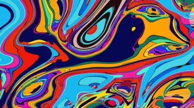 Bright swirling pattern illustration, an energetic and artistic background.