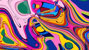 Bright swirling pattern illustration, an energetic and artistic background.