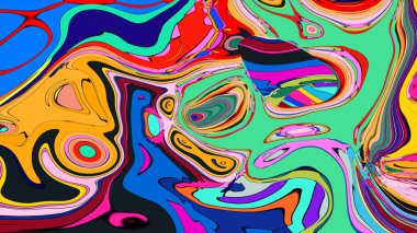 Bright swirling pattern illustration, an energetic and artistic background.