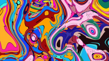 Seamless rendering illustration, a mesmerizing display of flowing gradient hues.