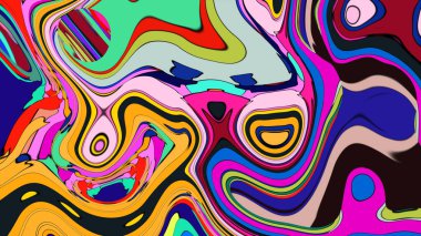 Seamless rendering illustration, a mesmerizing display of flowing gradient hues.