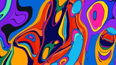 Seamless rendering illustration, a mesmerizing display of flowing gradient hues.