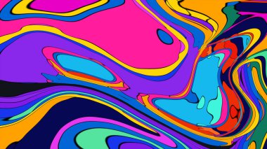 Seamless rendering illustration, a mesmerizing display of flowing gradient hues.