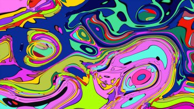 Dynamic liquid art illustration, a vibrant and flowing abstract background.