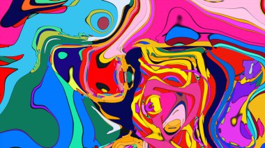 Flowing gradient pattern illustration with a seamless, lava lamp fluid.