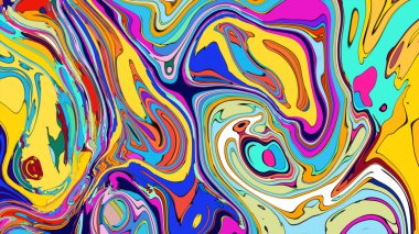 Bright abstract movement illustration, a captivating and artistic visual.