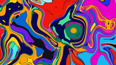 Energetic color blend illustration, a dynamic and attractive pattern.