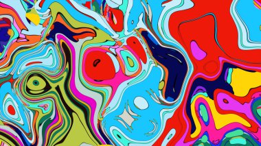 Energetic color blend illustration, a dynamic and attractive pattern.