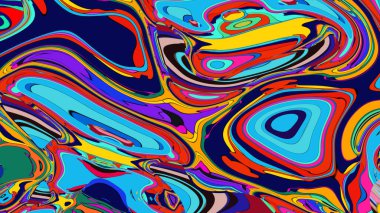 Energetic color blend illustration, a dynamic and attractive pattern.