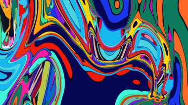 psychedelic and Hypnotic fluid art illustration, a striking and imaginative graphic.