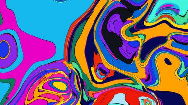 Vivid paint swirl illustration, a creative and expressive background.
