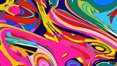 Vivid paint swirl illustration, a creative and expressive background.