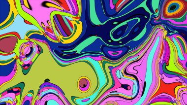 Swirling rainbow spectrum illustration, a bold and captivating pattern.