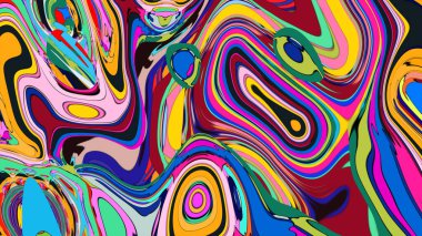 Dynamic colorful marbling illustration, a playful and energetic graphic.