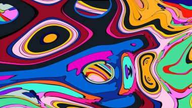 Hipnotize edici, girdap deseni, eşsiz bir tişört tasarımı için ideal..