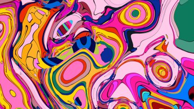 Yaratıcı bir blog başlığı için canlı ve akıcı bir arkaplan.