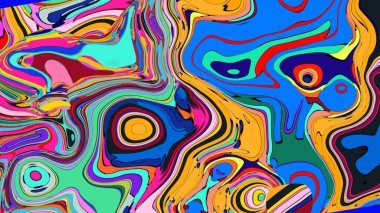 Yaratıcı bir blog başlığı için canlı ve akıcı bir arkaplan.