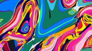 Yaratıcı bir blog başlığı için canlı ve akıcı bir arkaplan.